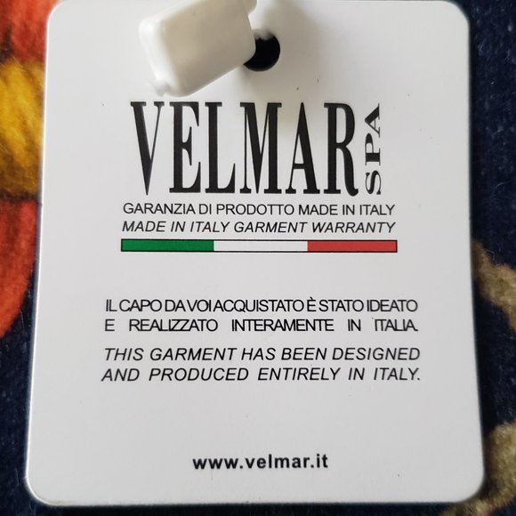 BLUMARINE BLUGIRL FOLIES Pencil  Skirt Dark Blue Floral Size 2 New - Picture 5 of 6